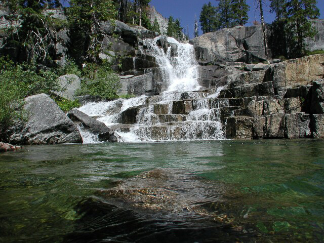 Upper Falls Cascade, Trinity Alps photo