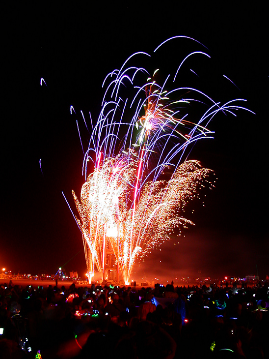 Fireworks, Burning Man photo
