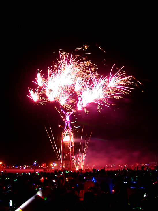 Fireworks, Burning Man photo