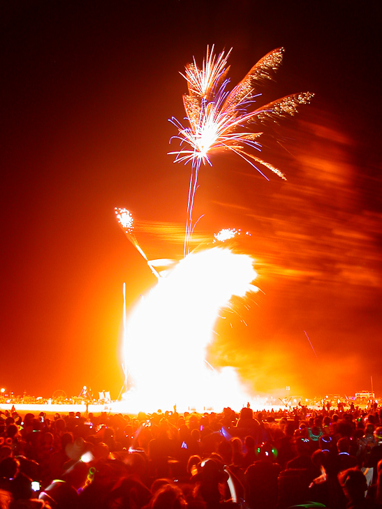 The Man Ignites, Burning Man photo