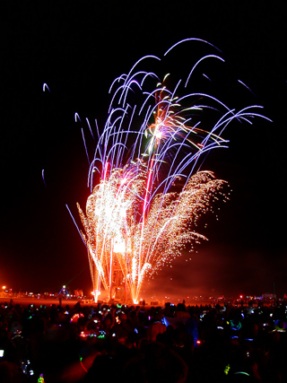 Fireworks, Burning Man photo