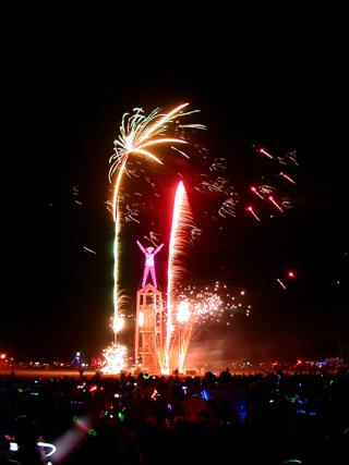 Fireworks, Burning Man photo