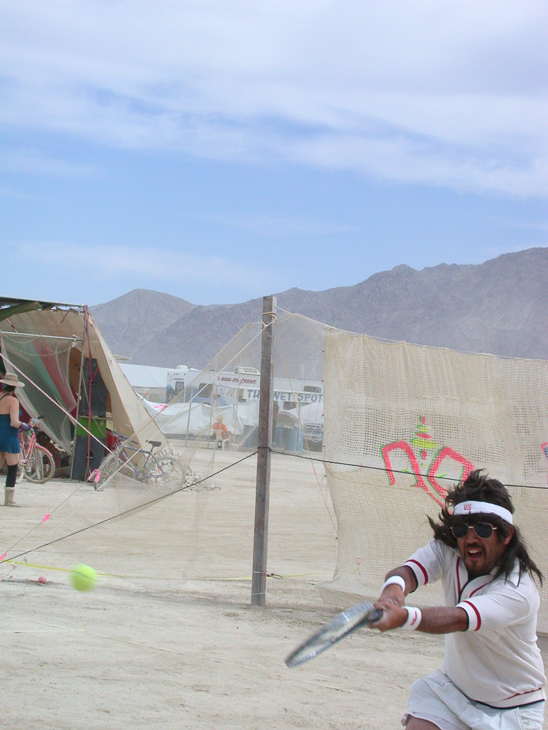Tennis Match, Burning Man photo