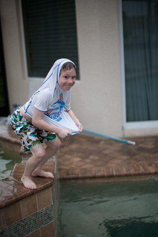 Sean Jumping in the Pool, Marco Island photo