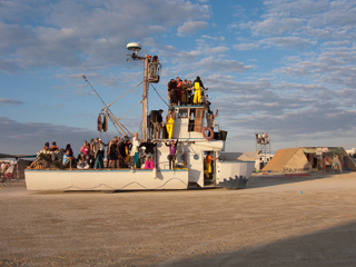 Land Boat, Burning Man photo