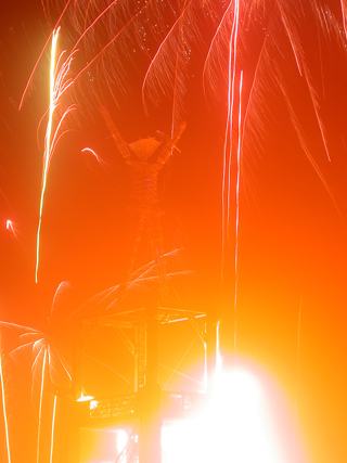 The Man Explodes, Burning Man photo