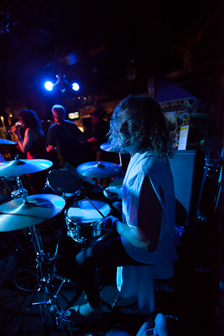 Bobby on drums
