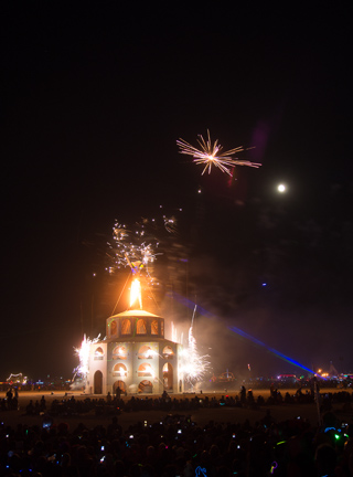 Fireworks at the Burn, Burning Man photo