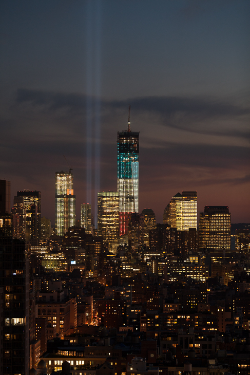Twin Beams, Tribute in Light photo