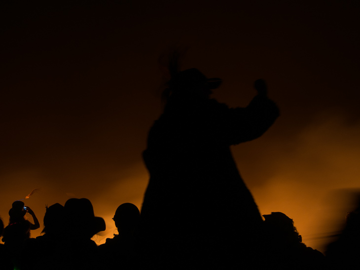 Temple Burn, Burning Man photo