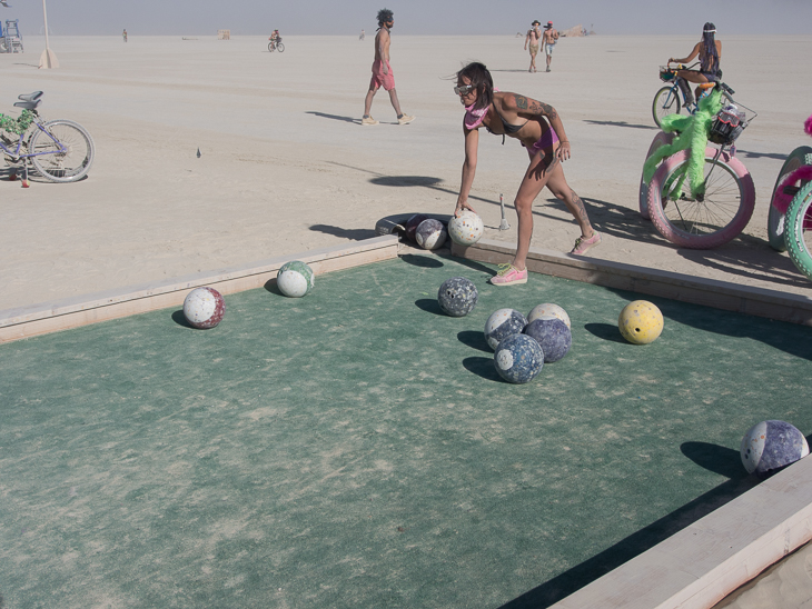 Giant Pool Table, Burning Man photo