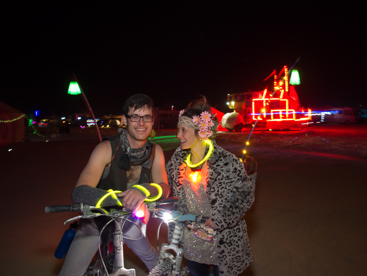 Josh and Lia, Burning Man photo