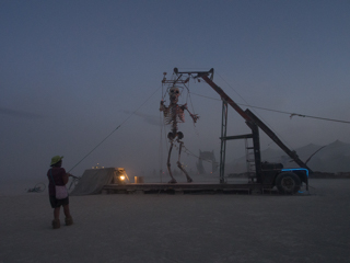 Colossal Skeletal Marionette, Burning Man photo